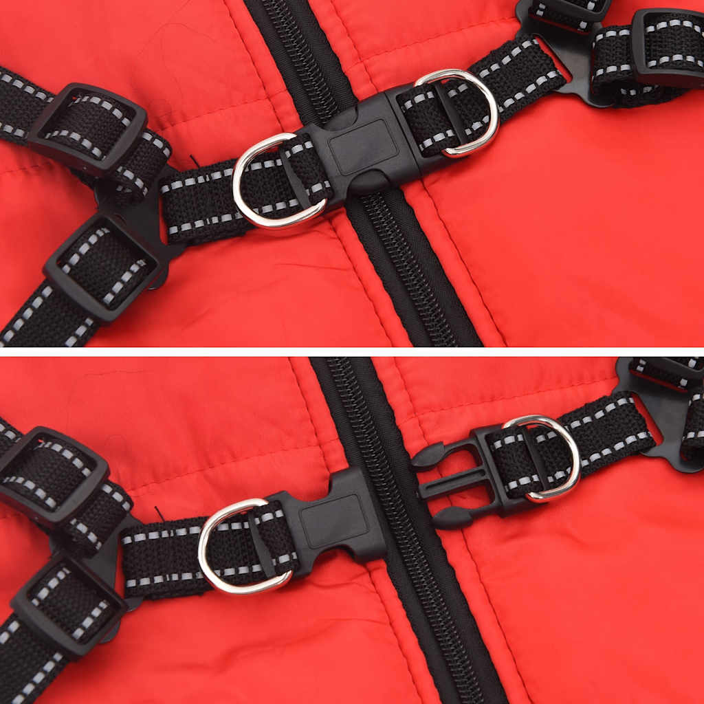 Dog Coat with Harness Waterproof Reflective L44
